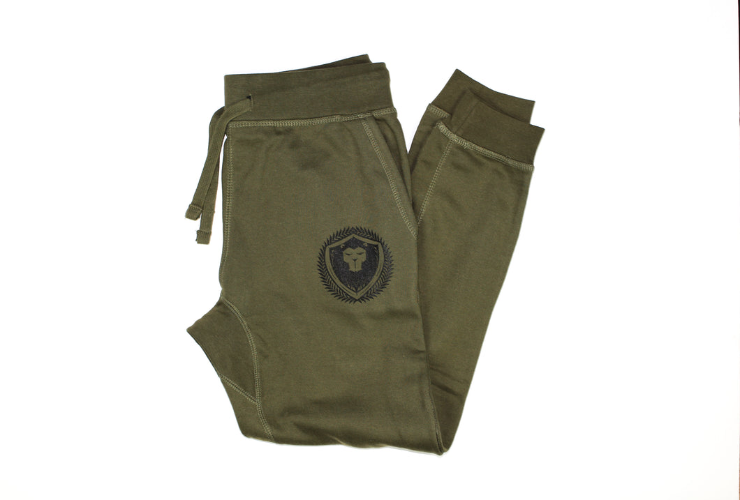 Merciless Athletics fitted Joggers - Military Green