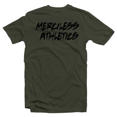 Merciless Athletics Military Green Sketched Shirt