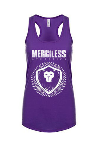 Merciless Athletics Women's Purple Racerback Tank